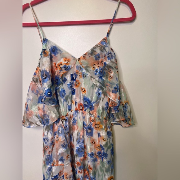 #301 Tanya Taylor Lorena Floral Ruffle Maxi Dress size 6 NWT - Picture 4 of 12